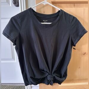 Madewell Black Crop Top